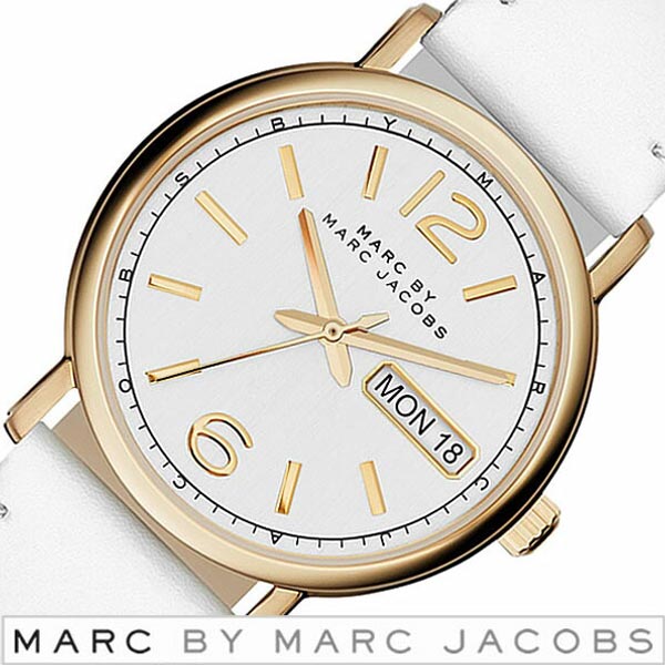 Marc Jacobs Fergus White Dial White Leather Strap Watch for Women - MBM8653 Buy Now By Marc Jacobs
