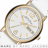 Marc Jacobs Fergus White Dial White Leather Strap Watch for Women - MBM8653 Buy Now By Marc Jacobs