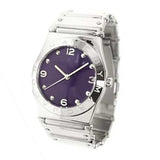 Marc Jacobs Purple Dial Silver Steel Strap Watch for Women - MBM3032 Buy Now By Marc Jacobs