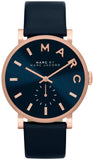 Marc Jacobs Baker Navy Blue Dial Navy Blue Leather Strap Watch for Women - MBM1329 Buy Now By Marc Jacobs
