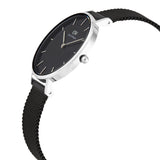 Daniel Wellington Petite Ashfield Black Dial Black Mesh Strap Watch For Women - DW00100202 Buy Now By Daniel Wellington