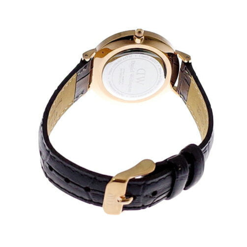 Daniel Wellington Petite Reading White Dial Black Leather Strap Watch For Women - DW00100173 Buy Now By Daniel Wellington