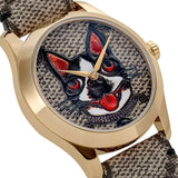 Gucci G-Timeless Brown Dial Brown Leather Strap Unisex Watch - YA1264057 Buy Now By Gucci