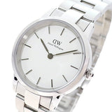 Daniel Wellington Iconic Link White Dial Silver Steel Strap Watch For Women - DW00100205 Buy Now By Daniel Wellington