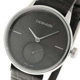 Calvin Klein Accent Black Dial Black Leather Strap Watch for Women - K2Y231C3 Buy Now By Calvin Klein