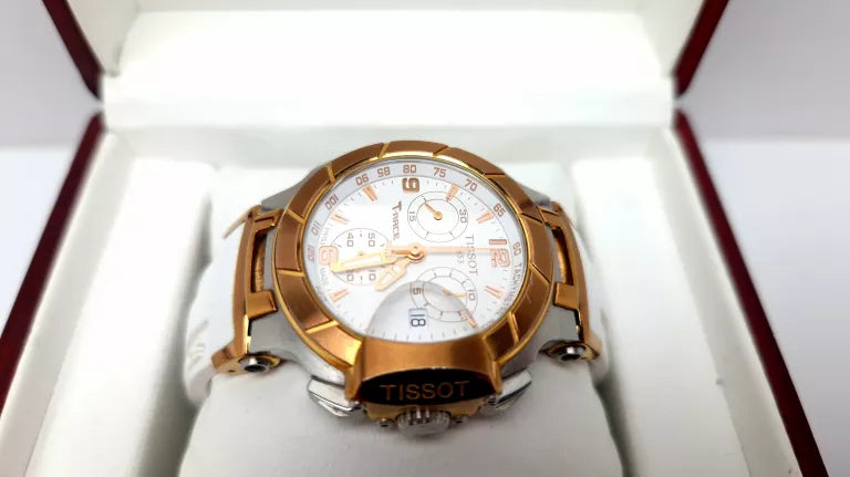 Tissot T Race Chronograph White Dial White Rubber Strap Watch for Women - T048.217.27.017.00 Buy Now By Tissot