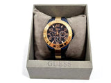 Guess BFF Multifunction Blue Dial Two Tone Steel Strap Watch for Women - W0231L6