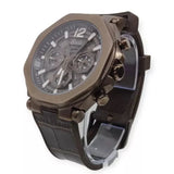 Guess Edge Chronograph Brown Dial Brown Leather Strap Watch For Men - GW0492G2 Buy Now By Guess