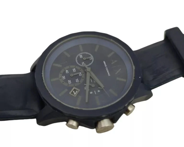 Armani Exchange Outerbanks Chronograph Blue Dial Blue Silicone Strap Watch For Men - AX7128 Buy Now By Armani Exchange