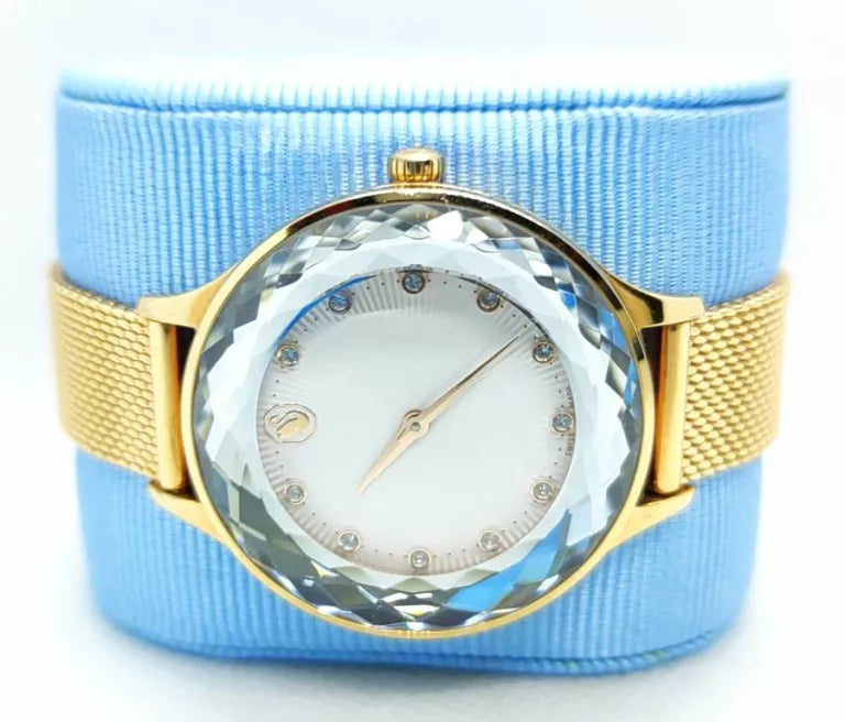 Swarovski Octea Nova Silver Dial Rose Gold Mesh Strap Watch for Women - 5650011 Buy Now By Swarovski