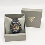 Guess Axel Multifunction Black Dial Black Steel Strap Watch For Men - GW0488G3 Buy Now By Guess