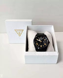 Guess Connoisseur Black Dial Black Steel Strap Watch for Men - GW0265G4 Buy Now By Guess