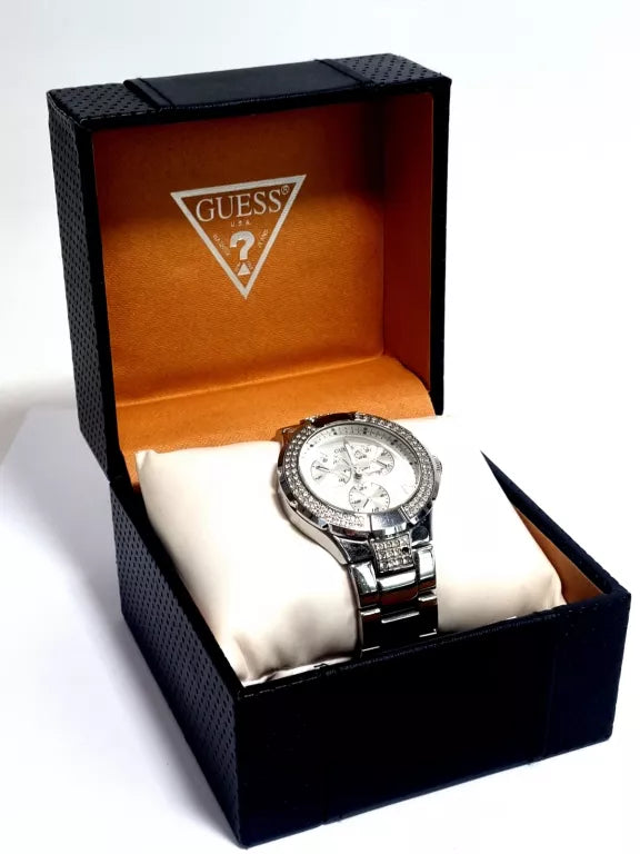 Guess Eclipse Multi Function Silver Dial Silver Steel Strap Watch for Women - GW0314L1 Buy Now By Guess