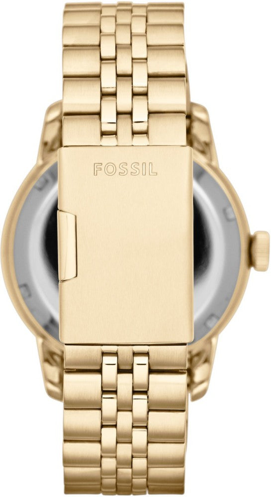 Fossil Townsman Chronograph Skeleton Gold Dial Gold Steel Strap Watch for Men - ME1137 Buy Now By Fossil