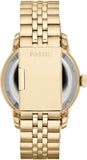 Fossil Townsman Chronograph Skeleton Gold Dial Gold Steel Strap Watch for Men - ME1137 Buy Now By Fossil