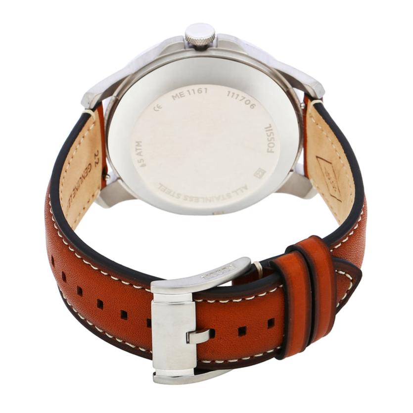 Fossil Grant Twist Multifunction Blue Dial Brown Leather Strap Watch for Men - ME1161 Buy Now By Fossil