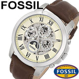 Fossil Grant Automatic White Dial Brown Leather Strap Watch for Men - ME3027 Buy Now By Fossil
