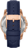 Fossil Grant Automatic Blue Dial Blue Leather Strap Watch for Men - ME3029 Buy Now By Fossil