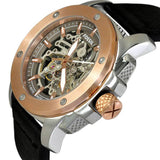 Fossil Modern Machine Automatic Skeleton Dial Black Leather Strap Watch for Men - ME3082 Buy Now By Fossil