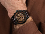 Fossil Townsman Automatic Skeleton Brown Dial Brown Leather Strap Watch for Men - ME3098 Buy Now By Fossil