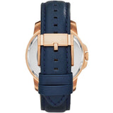 Fossil Grant Automatic Skeleton Blue Dial Blue Leather Strap Watch for Men - ME3102 Buy Now By Fossil