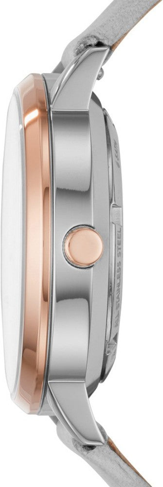 Fossil Vintage Muse Automatic Skeleton White Dial Grey Leather Strap Watch for Women - ME3131 Buy Now By Fossil