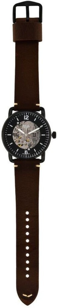 Fossil Commuter Automatic Black Dial Brown Leather Strap Watch for Men - ME3158 Buy Now By Fossil