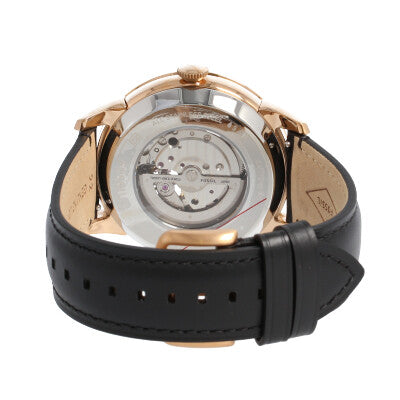 Fossil Townsman Automatic Black Dial Black Leather Strap Watch for Men - ME3170 Buy Now By Fossil