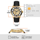 Fossil Townsman Automatic Skeleton Black Dial Black Leather Strap Watch for Men - ME3210 Buy Now By Fossil