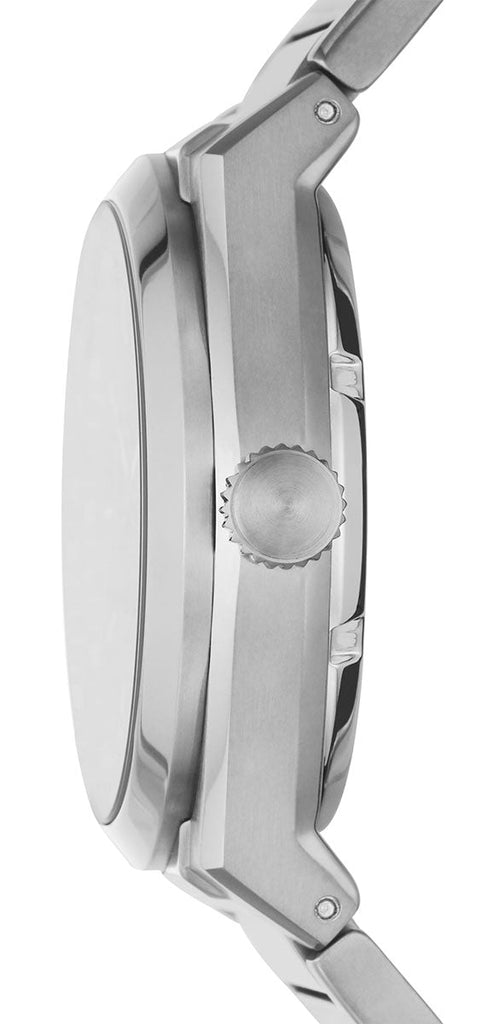 Fossil Everett Automatic Skeleton Blue Dial Silver Steel Strap Watch for Men - ME3220 Buy Now By Fossil