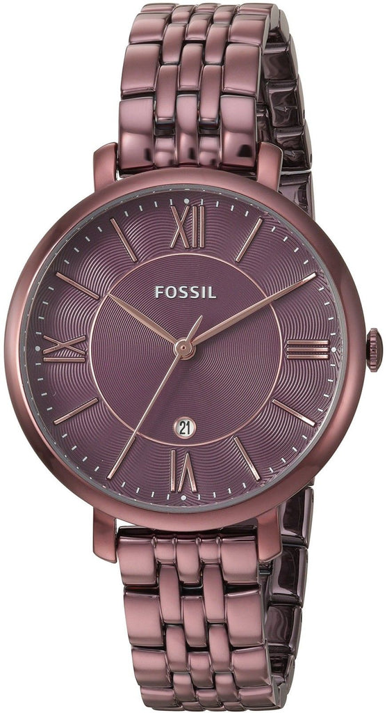 Fossil Jacqueline Brown Dial Brown Steel Strap Watch for Women - ES4100 Buy Now By Fossil