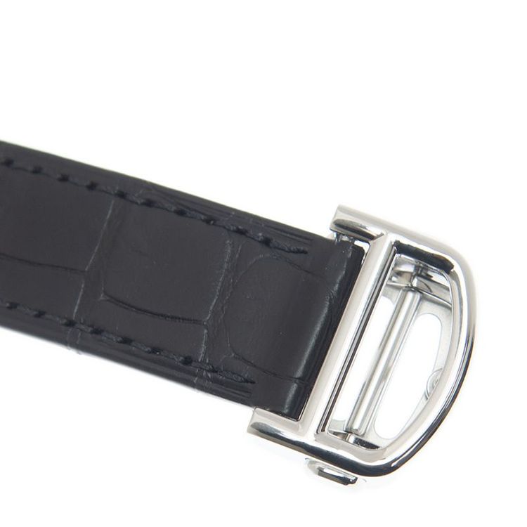 Cartier Ballon Bleu De Cartier Silver Dial Black Leather Strap Watch for Women - WSBB0028 Buy Now By Cartier