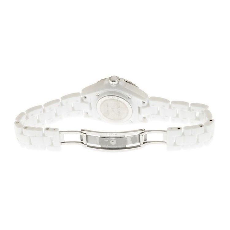 Chanel J12 Diamonds Mother of Pearl White Dial White Steel Strap Watch for Women - J12 H5704 Buy Now By Chanel