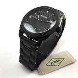 Fossil Machine Black Dial Black Steel Strap Watch for Men - FS4775 Buy Now By Fossil