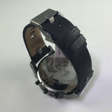 Diesel Mr Daddy 2.0 Chronograph Black Dial Black Leather Strap Watch For Men - DZ7348 Buy Now By Diesel
