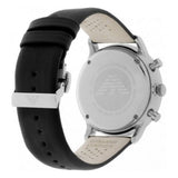 Emporio Armani Gianni White Dial Black Leather Strap Watch For Men - AR0385 Buy Now By Emporio Armani