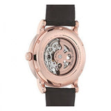 Emporio Armani Meccanico Silver Skeleton Dial Brown Leather Strap Watch For Men - AR1983 Buy Now By Emporio Armani