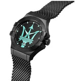 Maserati Potenza Aqua Edition Black Dial Black Mesh Strap Watch For Men - R8853144002 Buy Now By Maserati