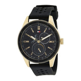 Tommy Hilfiger Austin Black Dial Black Rubber Strap Watch for Men - 1791636 Buy Now By Tommy Hilfiger