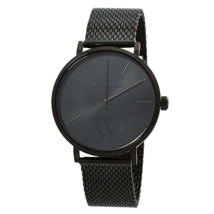 Michael Kors Auden Three-Hand Black Dial Black Mesh Strap Watch for Men - MK7152 Buy Now By Michael Kors