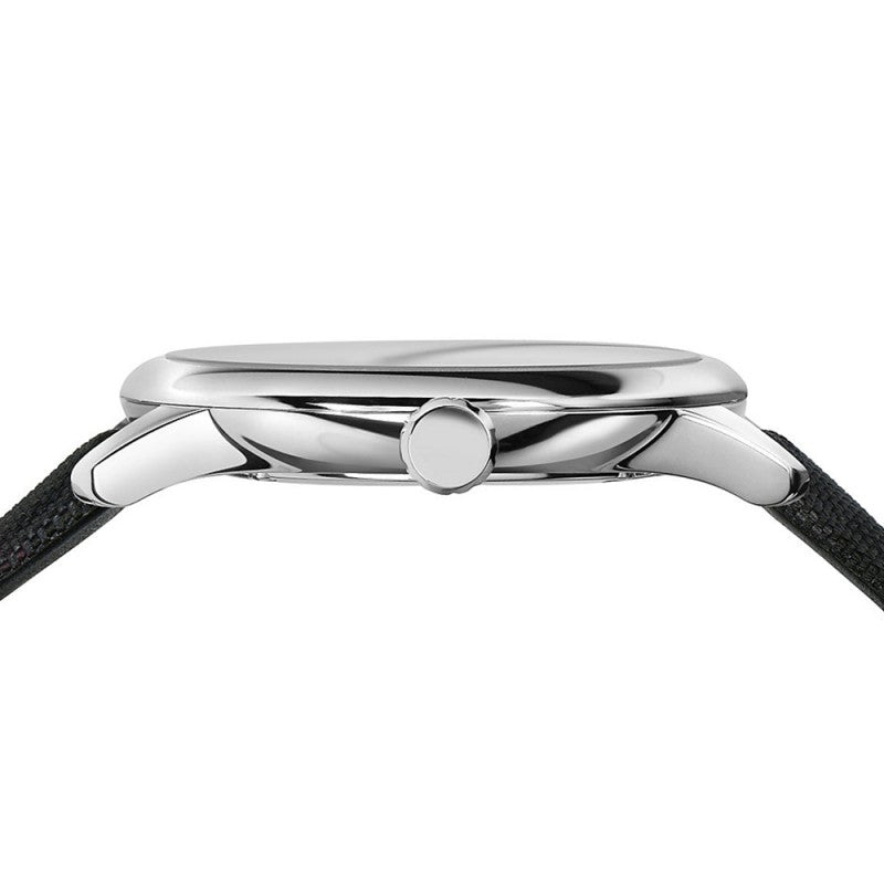 Burberry Classic Round Cream Dial Black Leather Strap Watch for Men - BU10008 Buy Now By Burberry