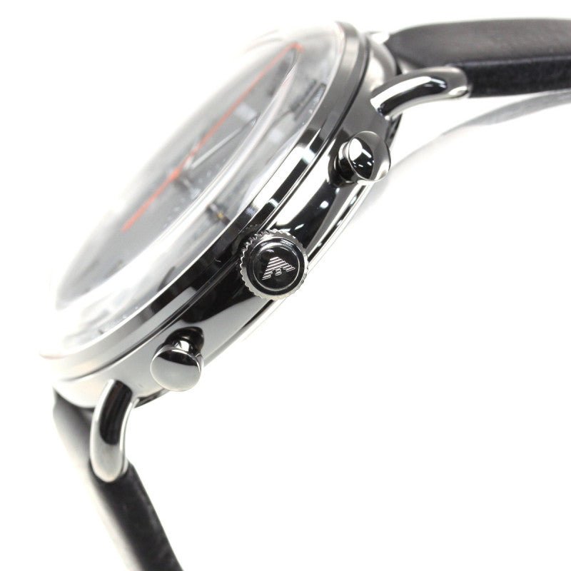 Emporio Armani Aviator Grey Dial Grey Leather Strap Watch For Men - AR11168 Buy Now By Emporio Armani