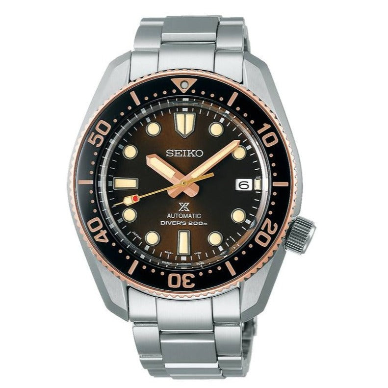 Seiko Prospex Sea Diver Automatic Brown Dial Silver Steel Strap Watch For Men - SPB240J1 Buy Now By Seiko