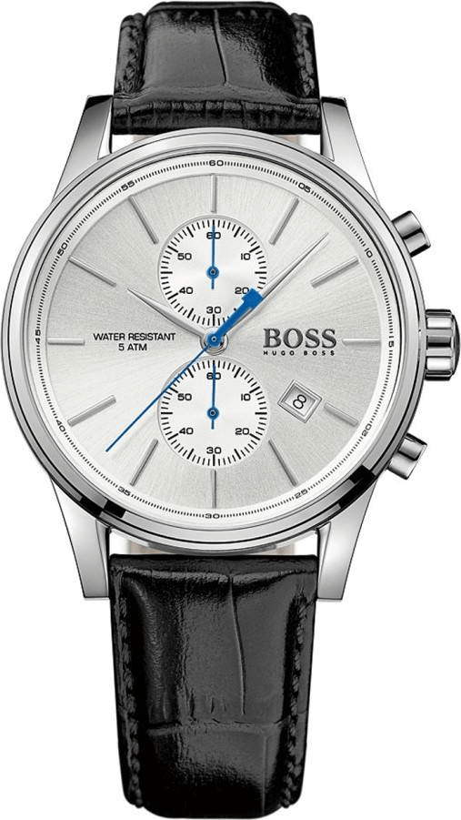 Hugo Boss Jet Silver Dial Black Leather Strap Watch for Men - 1513282 Buy Now By Hugo Boss