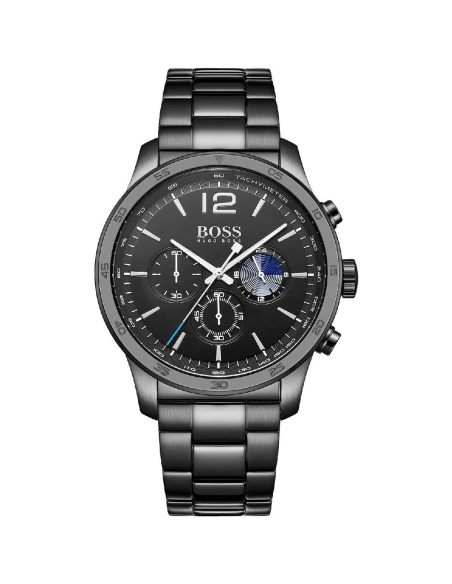 Hugo Boss Professional Black Dial Black Steel Strap Watch for Men - 1513528 Buy Now By Hugo Boss