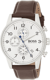Hugo Boss Navigator White Dial Brown Leather Strap Watch for Men - 1513495 Buy Now By Hugo Boss