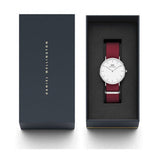 Daniel Wellington Classic Roselyn White Dial Red NATO Strap Watch For Women - DW00100272 Buy Now By Daniel Wellington