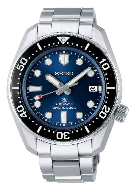 Seiko Prospex Marinemaster Automatic Scuba Divers Blue Dial Silver Steel Strap Watch for Men - SPB187J1 Buy Now By Seiko