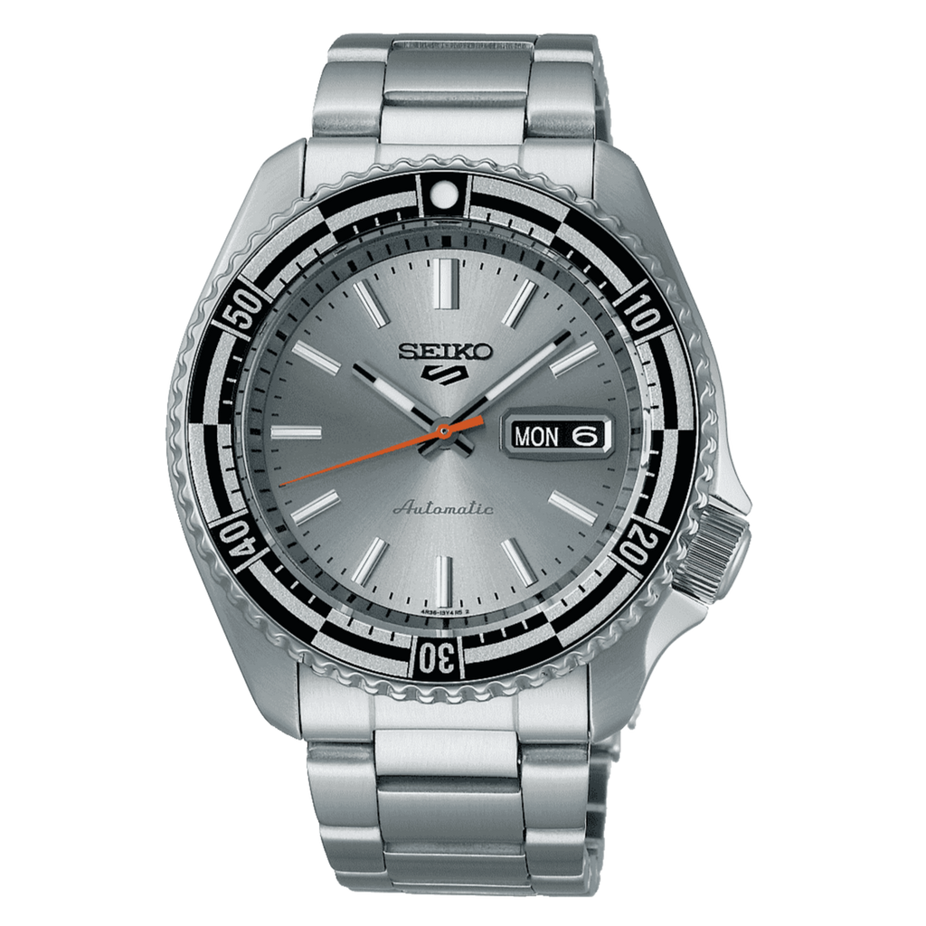 Seiko 5 Sports Special Edition Silver Dial Silver Steel Strap Watch For Men - SRPK09K1 Buy Now By Seiko