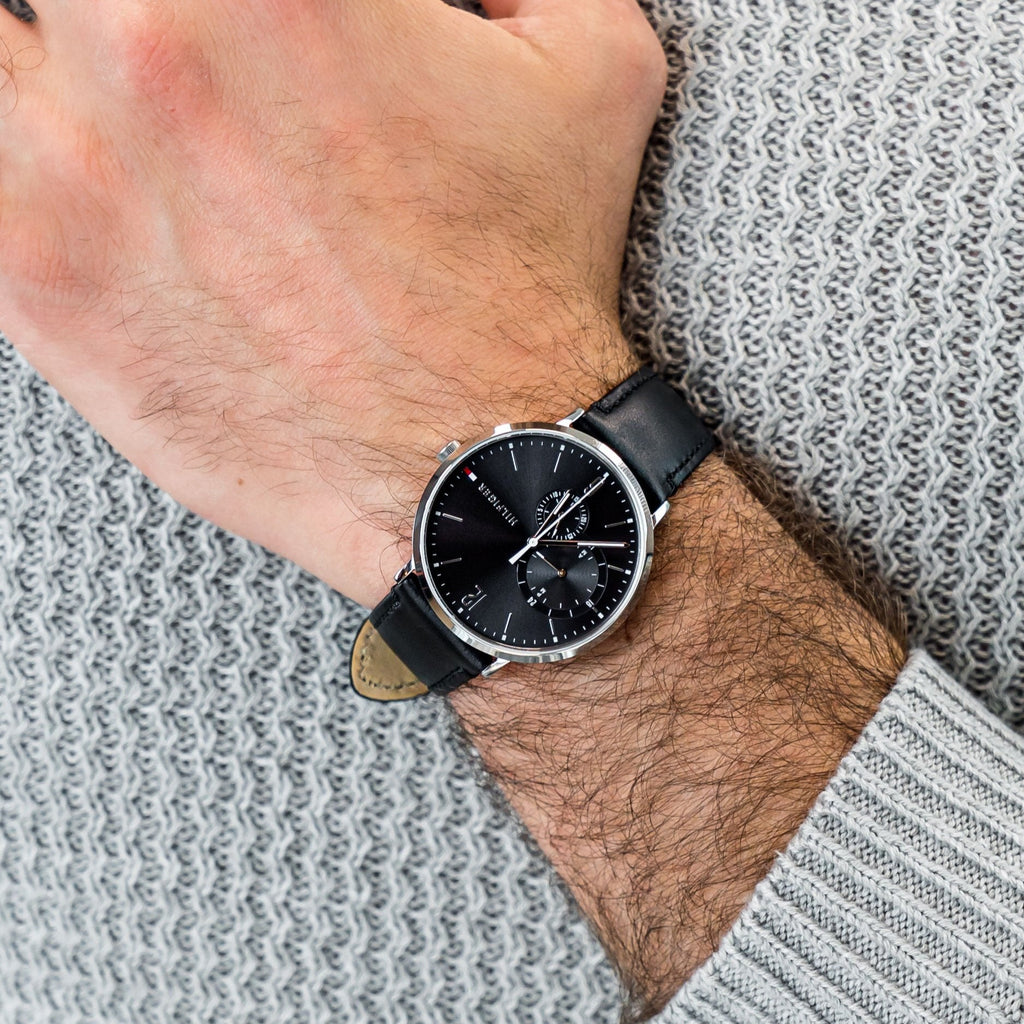 Tommy Hilfiger Brooklyn Black Dial Black Leather Strap Watch for Men - 1791509 Buy Now By Tommy Hilfiger